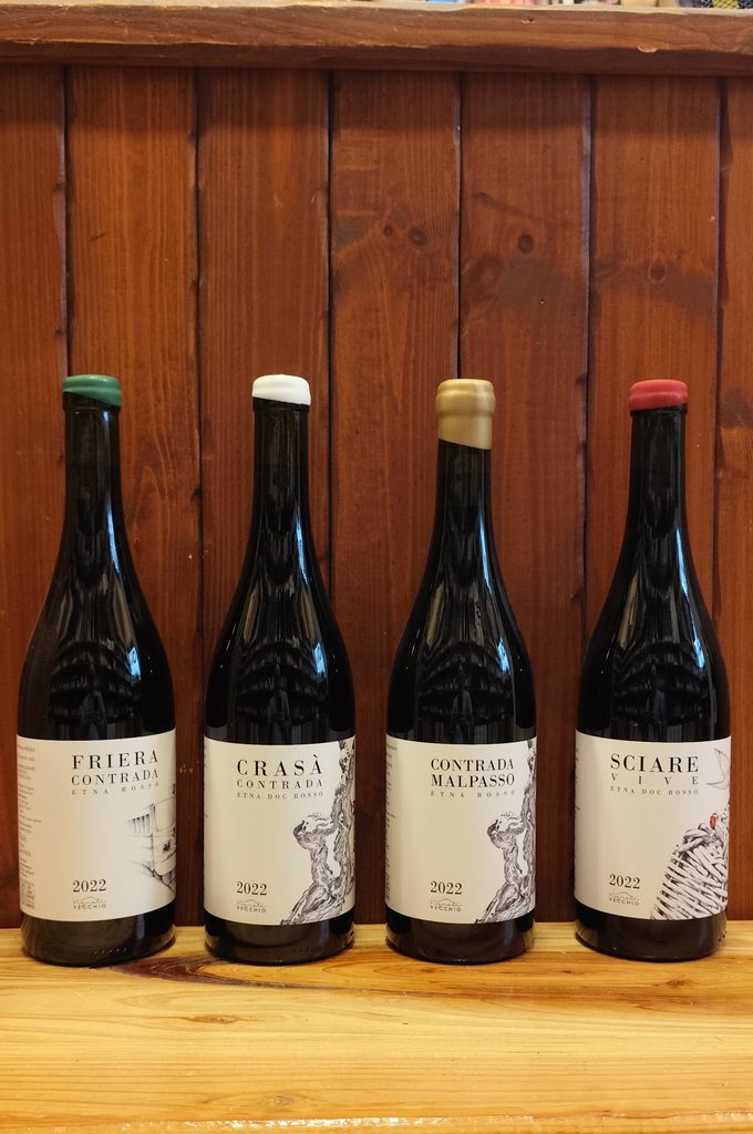 Vini Vigneti Vecchio dell'Etna Nord: Contrada Malpasso, Friera, Sciare Vive e Crasà
